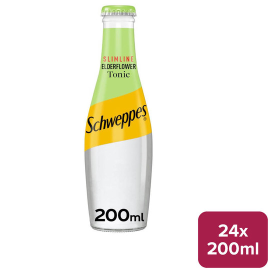 Schweppes Slimline Elderflower Tonic Water 24 x 200ml NRB - 52210024_B.jpg