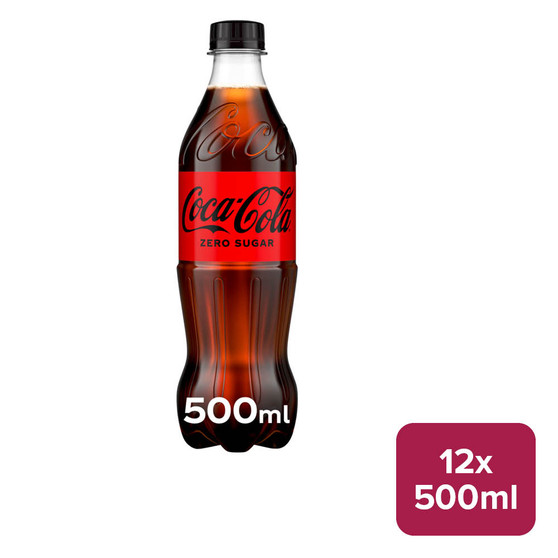 Coca-Cola 'Coke' Zero Sugar 12 x 500ml PET - 58370400_B.jpg