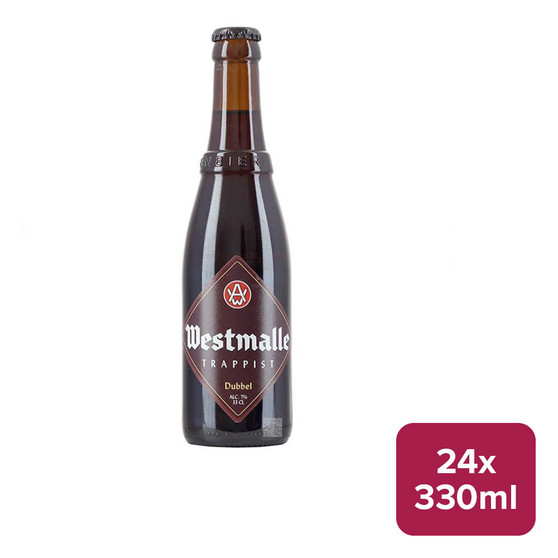 Westmalle Dubbel Beer 24 x 330ml NRB - 26631423_B.jpg