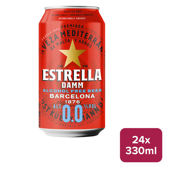 Estrella Damm 0.0% Lager 24 x 330ml Can - 27091030_B.jpg