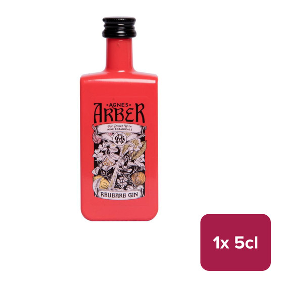 Agnes Arber Rhubarb Gin 5cl Mini NRB - 32071173_B.jpg