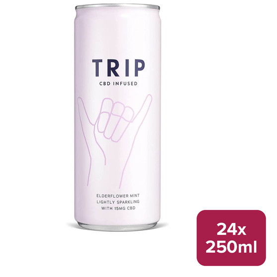 Trip Elderflower & Mint CBD Infused Drink 24 x 250ml Can - 32041300_B.jpg