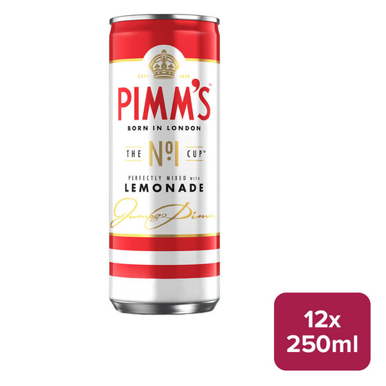 Pimm's No. 1 Cup & Lemonade 12 x 250ml Can - 36020147_B.jpg