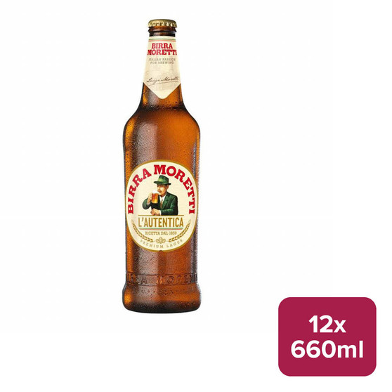 Birra Moretti Original Beer 12 x 660ml NRB - 26680033_B.jpg