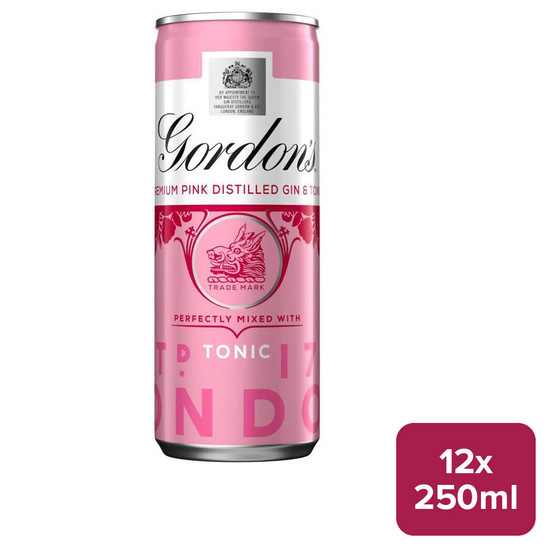 Gordon's Premium Pink Gin & Tonic 12 x 250ml Can - 27801230_B.jpg