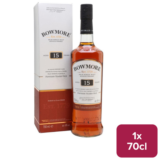 Bowmore 15 Year Old Single Malt Scotch Whisky 70cl NRB - 31123149_B.jpg