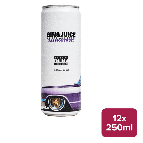 Gin & Juice By Dre & Snoop Passionfruit 12 x 250ml Can - 33097873_B.jpg