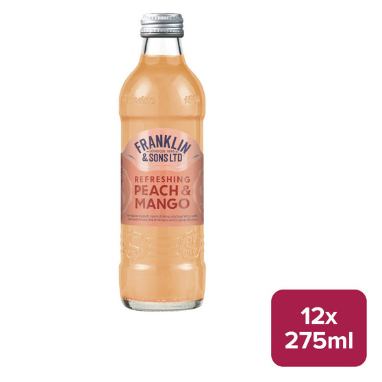 Franklin & Sons Peach & Mango Soda 12 x 275ml NRB - 55250014_B.jpg
