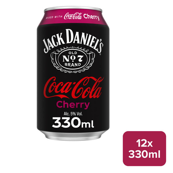 Jack Daniel's & Coca-Cola Cherry 12 x 330ml Can - 36658782_B.jpg