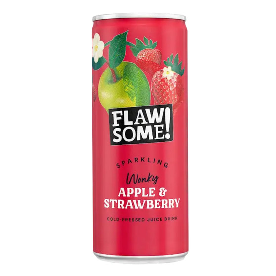 Flawsome! Apple & Strawberry Lightly Sparkling Juice Drink 24 x 250ml Can - 55996881_1.jpg