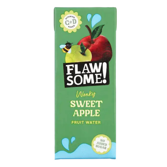 Flawsome! Sweet Apple Wonky Fruit Water 27 x 200ml Carton - 55996887_1.jpg