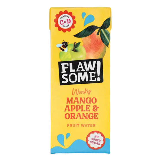 Flawsome! Mango, Apple & Orange Wonky Fruit Water 27 x 200ml Carton - 55996886_1.jpg