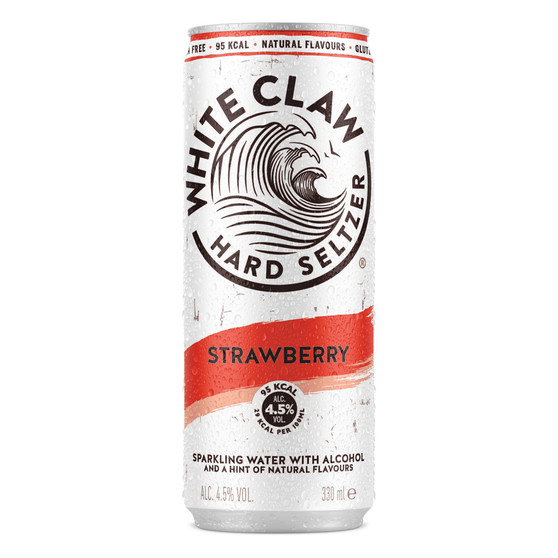 White Claw Hard Seltzer Strawberry 12 x 330ml Can - 26049006_1.jpg
