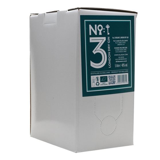 No.3 Organic London Dry Gin 5L BIB - 32062437_1.jpg