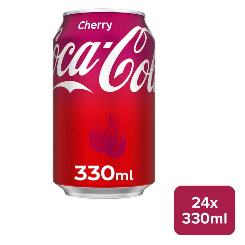 Coca-Cola 'Coke' Original Taste Cherry 24 x 330ml Can - 58320223_B.jpg