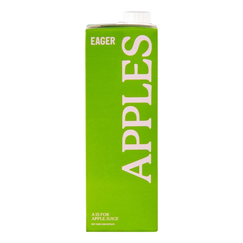 Eager Apple Juice 8 x 1L Carton