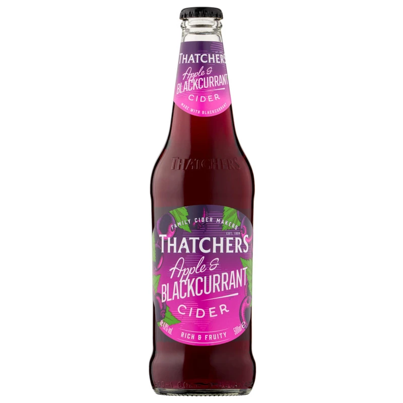 Thatchers Apple & Blackcurrant Cider 6 x 500ml NRB