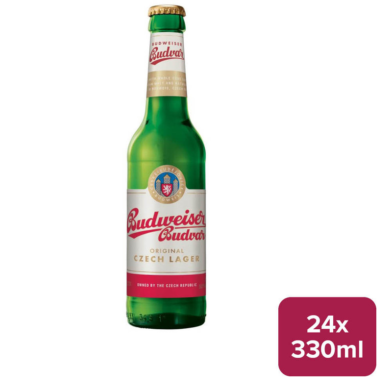 Budweiser Budvar Original Czech Premium Lager 24 x 330ml NRB - 26600023_B.jpg