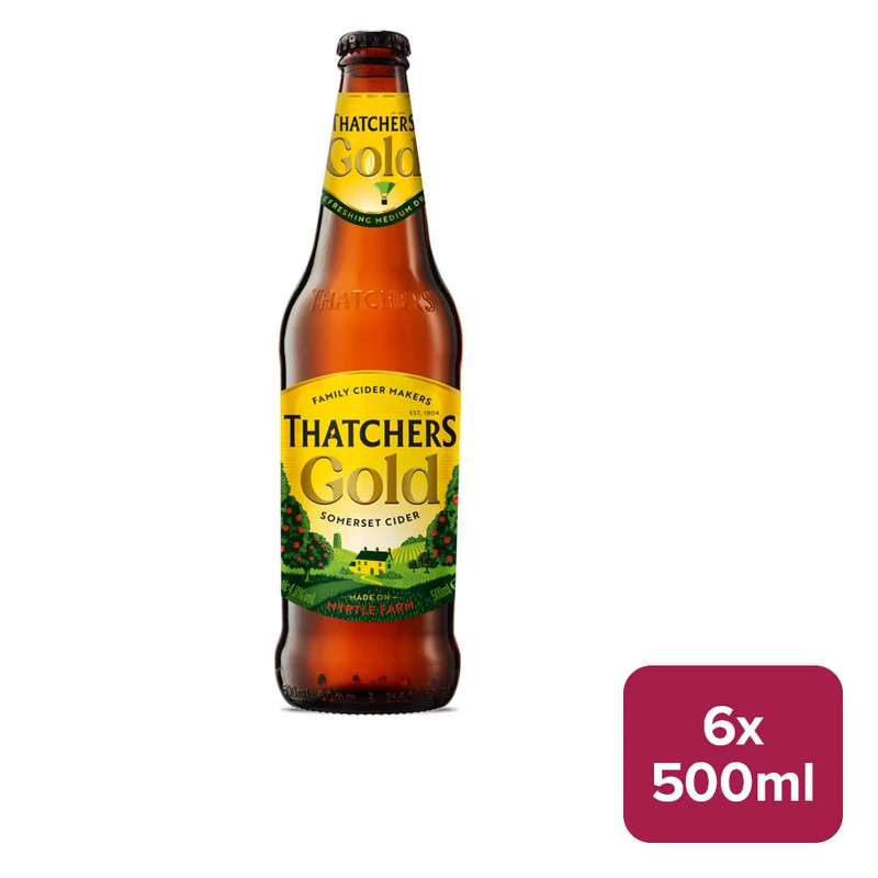 Thatchers Gold Cider 6 x 500ml NRB - 29070731_B.jpg