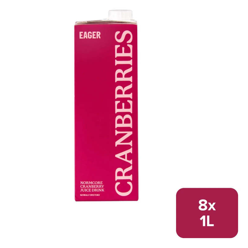 Eager Cranberry Juice 8 x 1L Carton - 59805348_B.jpg