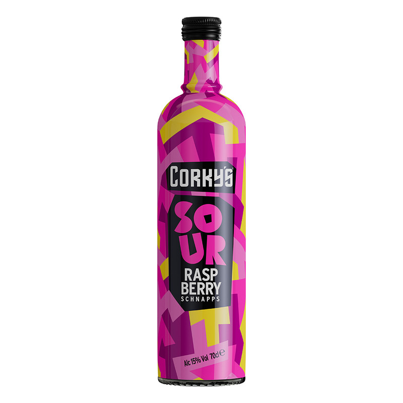Corkys Schnapps Raspberry Sour 70cl NRB - 36351447_5.jpg