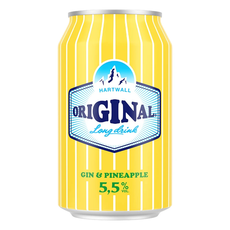 Hartwall Original Long Drink Gin & Pineapple 24 x 330ml Can - 33459870.jpg
