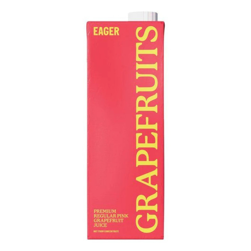 Eager Pink Grapefruit Juice 8 x 1L Carton