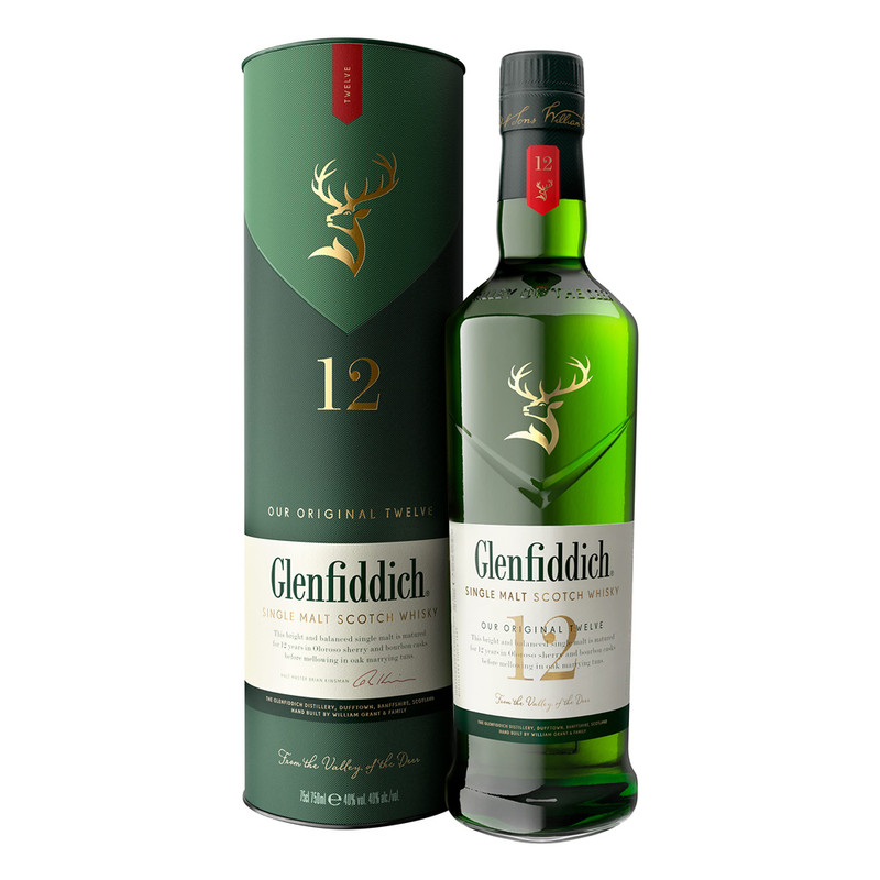 Glenfiddich 12 Year Old Single Malt Whisky 70cl NRB - 31010047_1.jpg