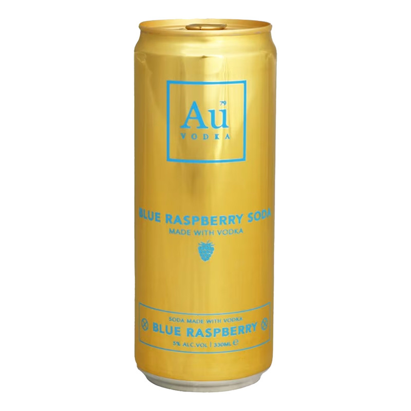 Au Vodka Blue Raspberry 12 x 330ml Can