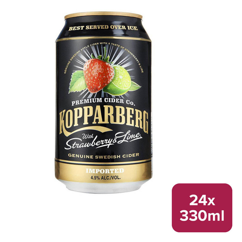Kopparberg Strawberry & Lime Cider 24 x 330ml Can - 28062445_B.jpg