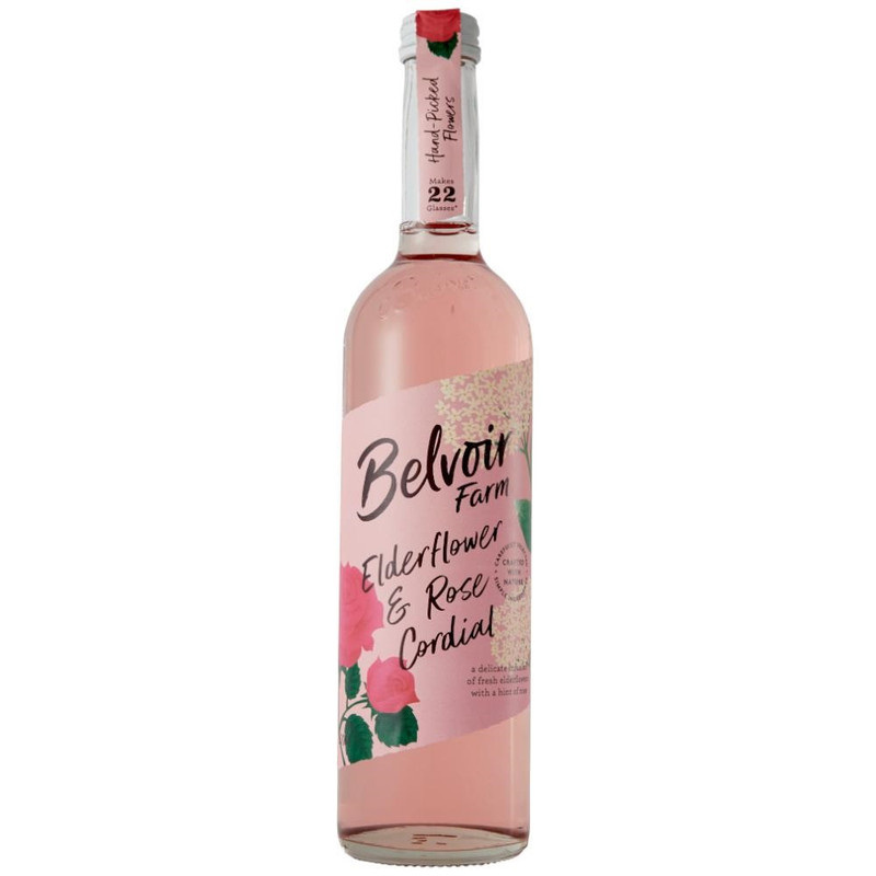 Belvoir Elderflower & Rose Cordial 50cl NRB