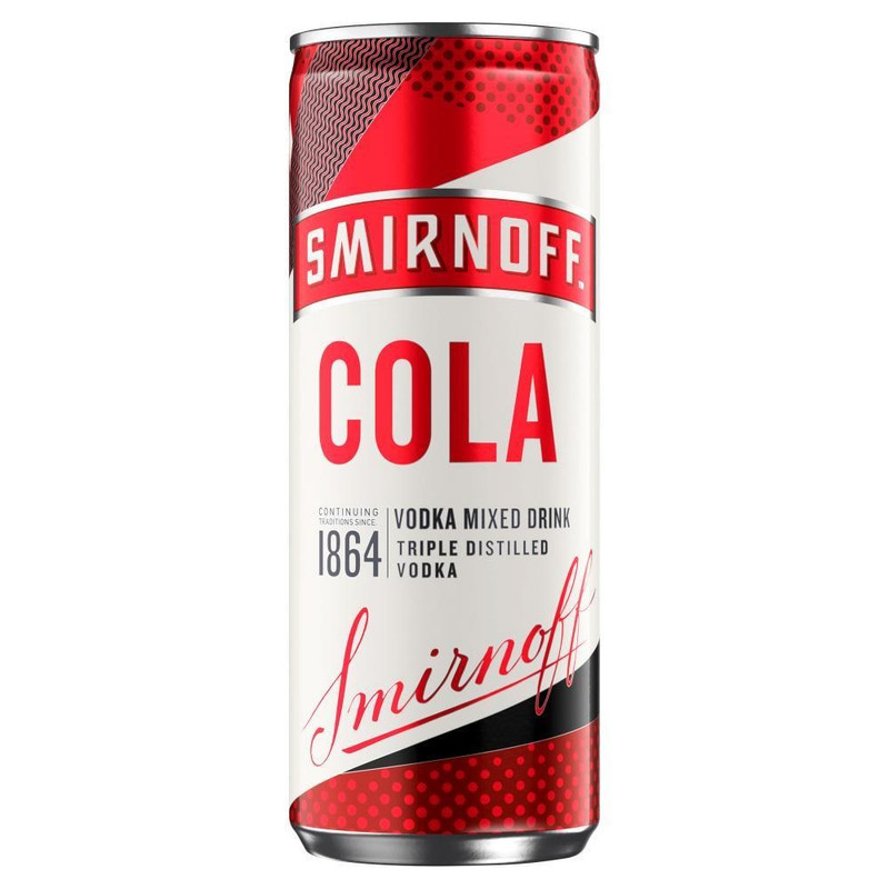 Smirnoff No. 21 Red Label Vodka & Cola 12 x 250ml Can - 36019947_3.jpg