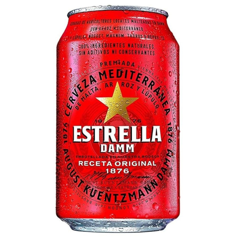 Estrella Damm Lager 24 x 330ml Can - 26634632_3.jpg