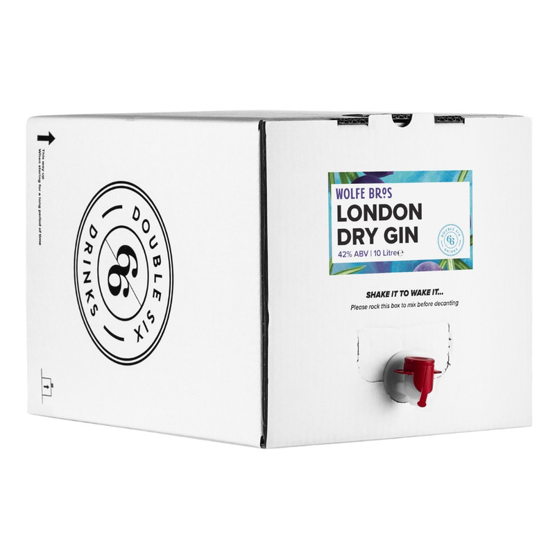 Wolfe Bros London Dry Gin 10L BIB