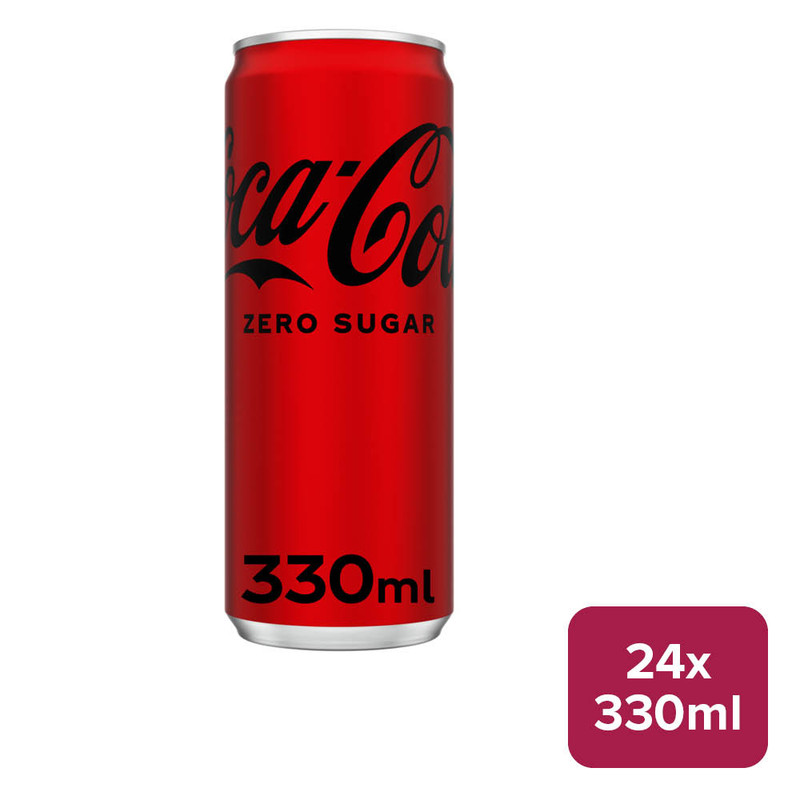 Coca-Cola 'Coke' Zero 24 x 330ml Slim Can - 58310031_B.jpg