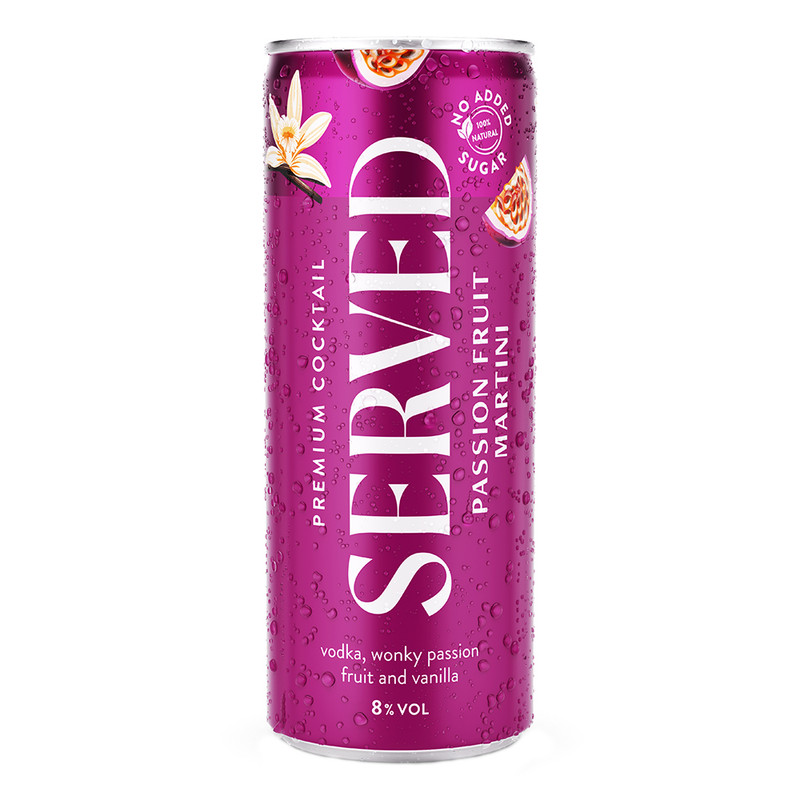 Served Passion Fruit Martini 12 x 250ml Can