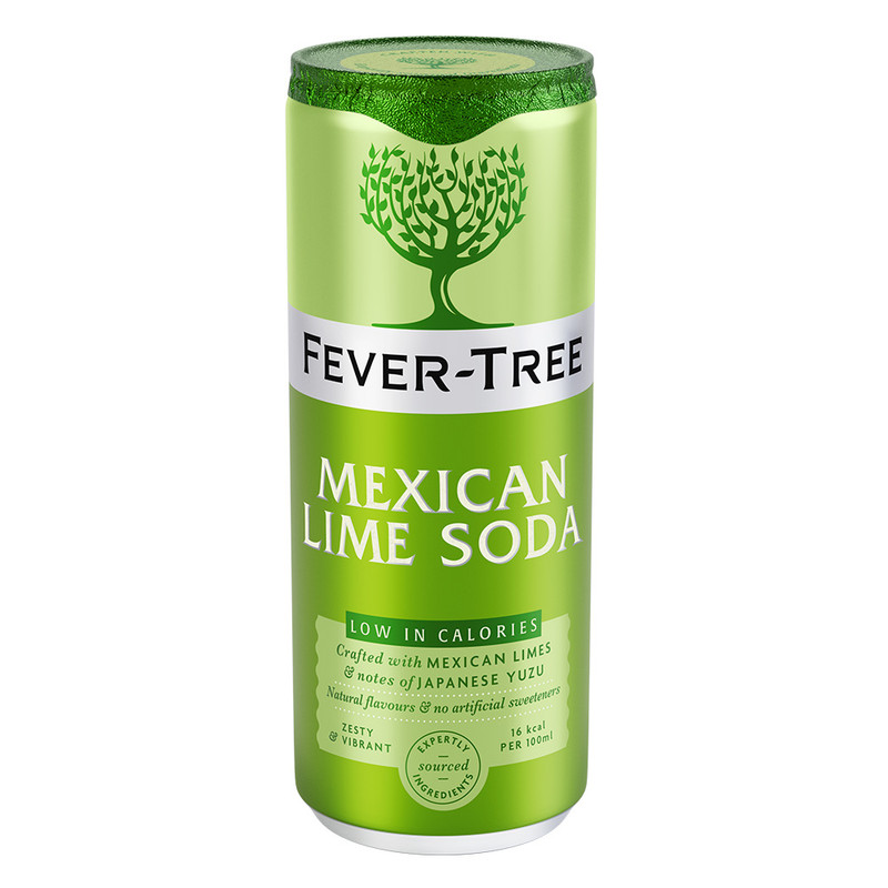 Fever-Tree Refreshingly Light Mexican Lime Soda 12 x 250ml Can