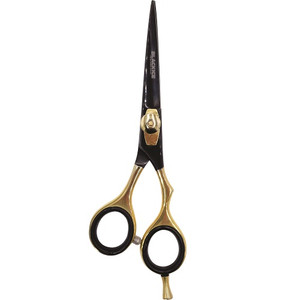Black Ice Stylish Off Set Grip Black & Gold 5.5" Shear