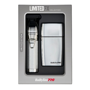 BaByliss Pro LimitedFX Silver Trimmer & Double Foil Shaver BaByliss Pro LimitedFX Silver Trimmer & Double Foil Shaver