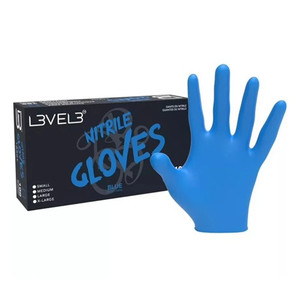 L3VEL3 Professional Blue Large Nitrile 100 Gloves