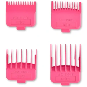 Stylecraft Pink Dub Neodymium Plastic Clipper Guards- 4pk