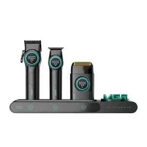 VGR Professional Stepless Pro Clipper Trimmer and Shaver Set