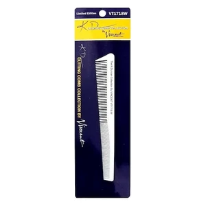 Vincent Kenny Duncan White Ceramic Tapering 7" Comb