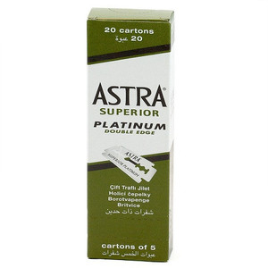 Astra Superior Platinum Double Edge Razor Blades 100ct Astra Superior Platinum Double Edge Razor Blades 100ct