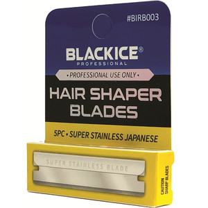 Black Ice Hair Shaper Razor Blades 60pc Black Ice Hair Shaper Razor Blades 60pc