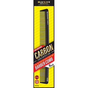 Black Ice Carbon Barber Comb 9" Black Ice Carbon Barber Comb 9"
