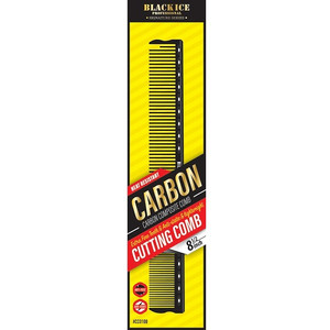 Black Ice Carbon Cutting Comb 8.5" Black Ice Carbon Cutting Comb 8.5"