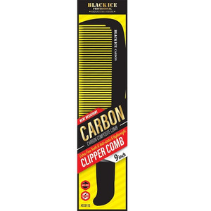 Black Ice Carbon Clipper Comb 9" Black Ice Carbon Clipper Comb 9"