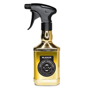 Black Ice Barber Shop Spray Bottle Gold 10oz Black Ice Barber Shop Spray Bottle Gold 10oz
