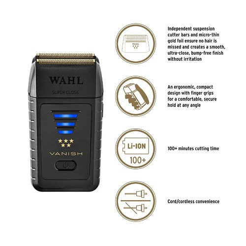 WAHL Professional 5 Star Vanish Cordless Shaver - Top Deals!